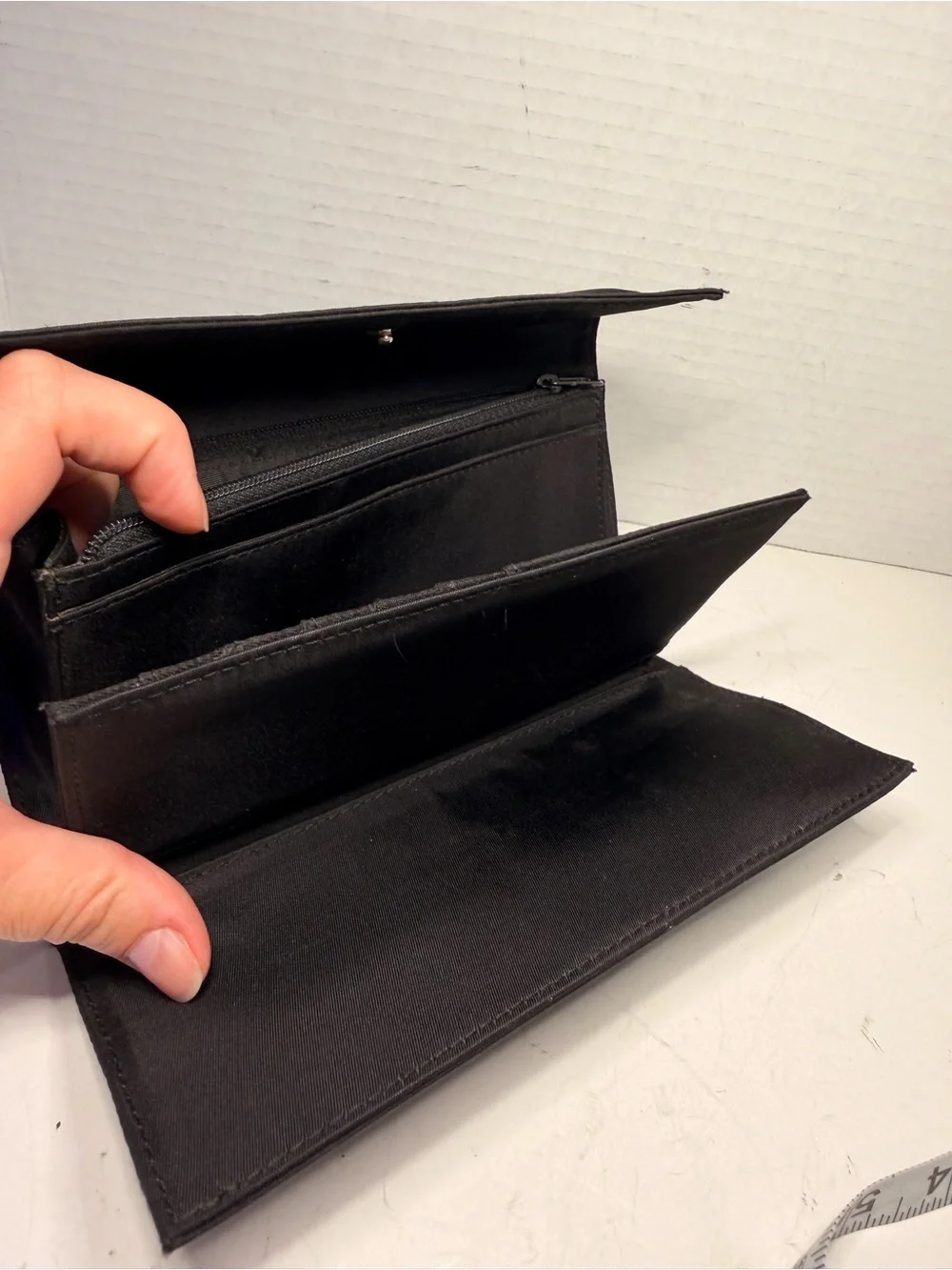 Kate Spade New York Vintage Black Nylon Long Snap Wallet